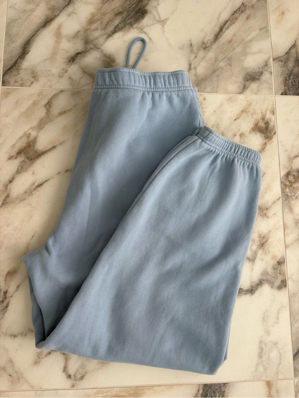 Aritzia Mega Sweatpant Cozy Sweatfleece XL Indigo Blue Oversized Joggers - Picture 16 of 16